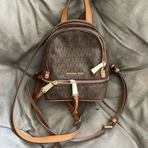 Michael Kors mini logo backpack